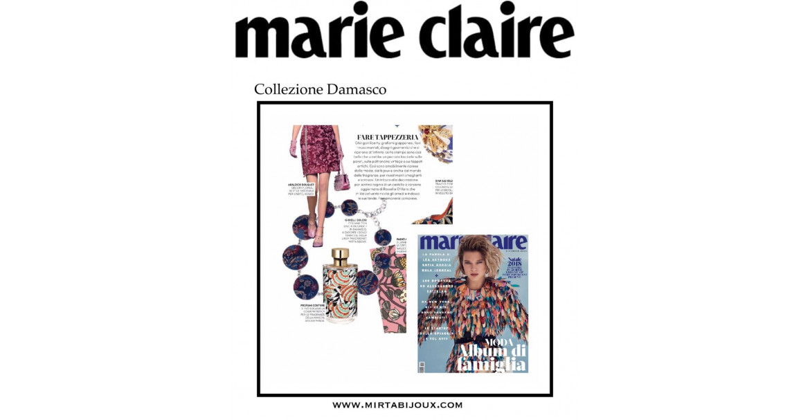 Marie Claire ha scelto la nostra collezione DAMASCO! 